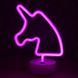 Неоновий нічник-світильник Єдиноріг LED 1000138q фото 2