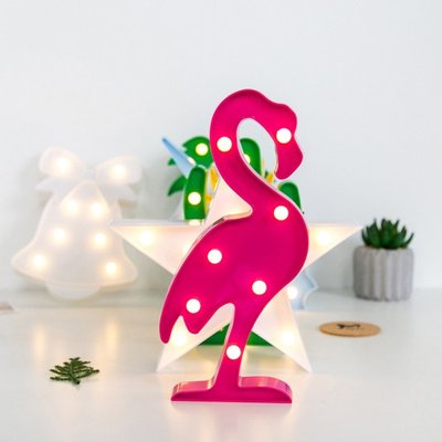 ЭКО Светильник-ночник 3D Фламинго (светло-розовый) 1000140q фото