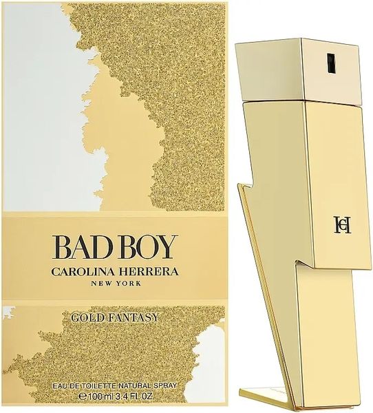 Carolina Herrera Bad Boy Gold Fantasy мужские 100 ml edt Тестер, Испания 00000293-100 фото